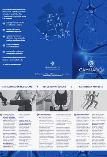 Pamphlet Gamma Bcn Activación Muscular